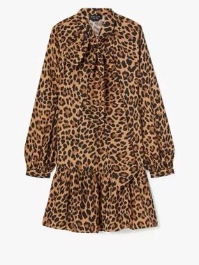kate spade Leopard Print Dress in Tan and Black